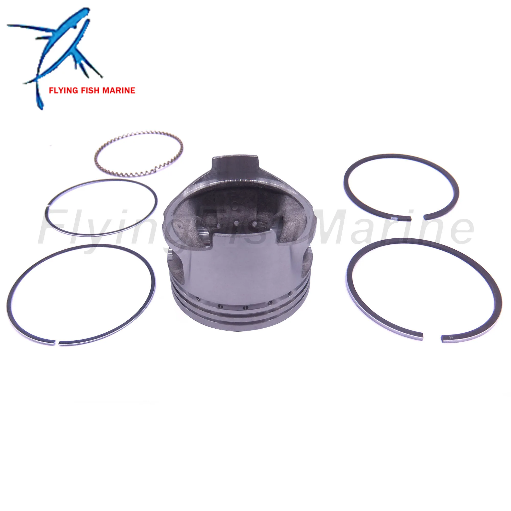 Outboard Engine 68D-E1631-00-96 STD Piston and 68D-E1603-00-00 STD Ring Set for  F4 Boat Motor 4-stroke