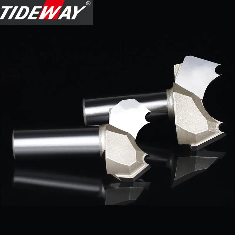 Priel Professional Grade Doppel Arc Holzbearbeitung Slot Fräser Gravur Wolfram Stahl Holz Trimmen Bit CNC Router Bit