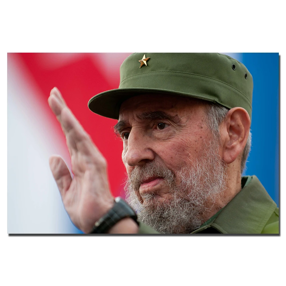 Póster de Fidel Castro, pintura en lienzo sin marco, imágenes artísticas de pared impresas para decoración del hogar y la sala de estar