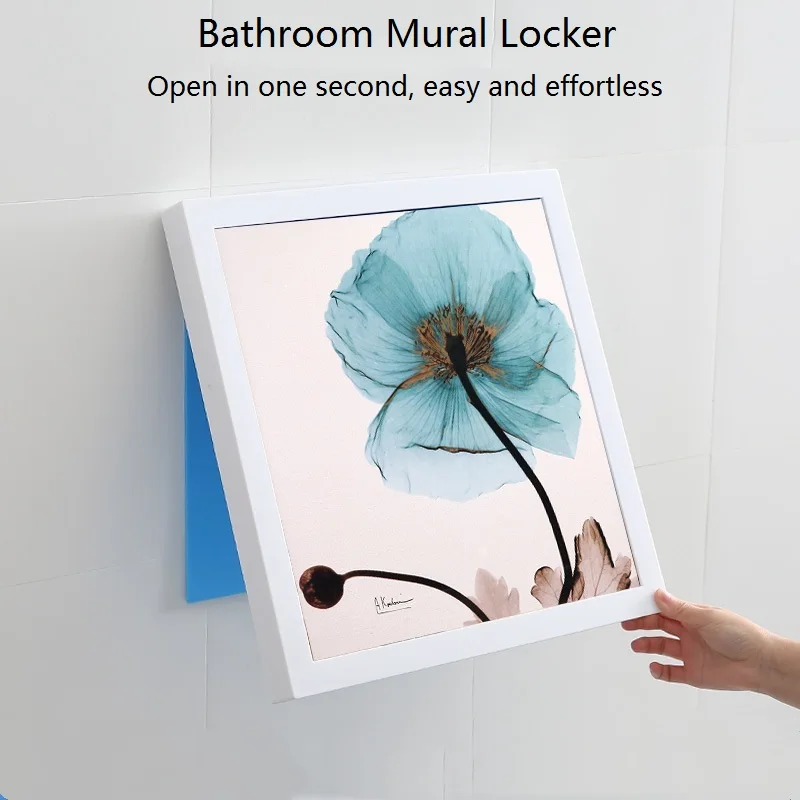 Multifunctional foldable shelf painting locker mural waterproof bathroom drying rack