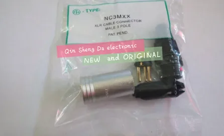 10Pcs/lotNEW  NC3MXX Male A set 3 Pin XLR Connector withe