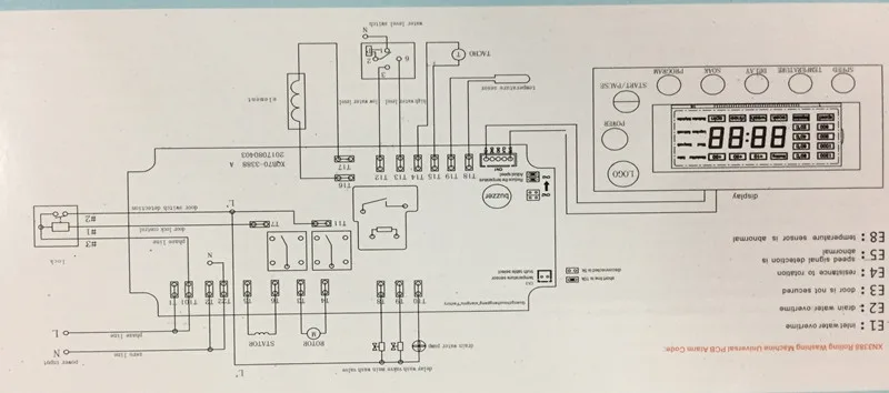 Drum washing machine computer board universal conversion board drum washing machine universal board XN3388 control board accesso