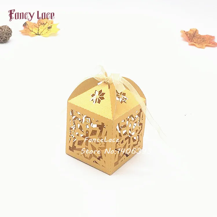 50pcs diy Laser Cut Floret Wedding Party Candy Boxes Chocolate Box Wedding Gift Box Birthday Party Decoration Free Shipping