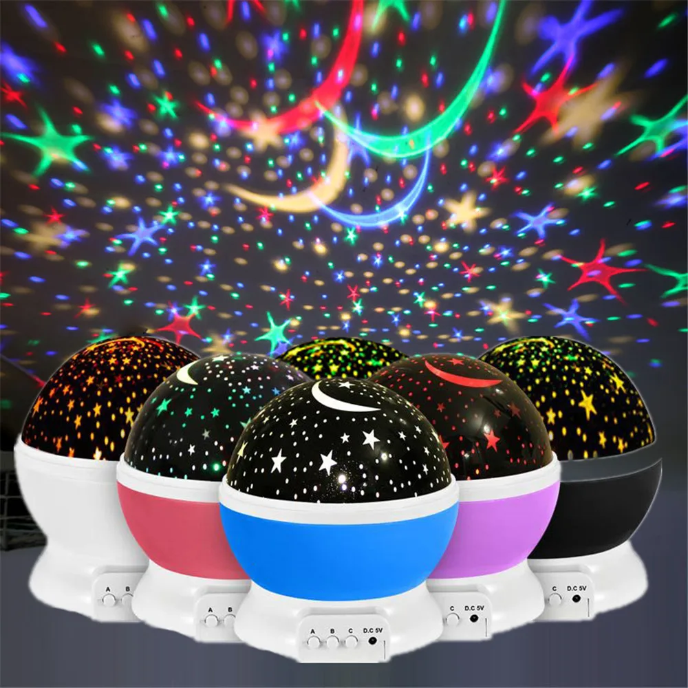 

LED Star Snowflake Night Light Moon Galaxy Projector Rotating Nursery Night Light Children Bedroom Decor Lamp Christmas Gifts