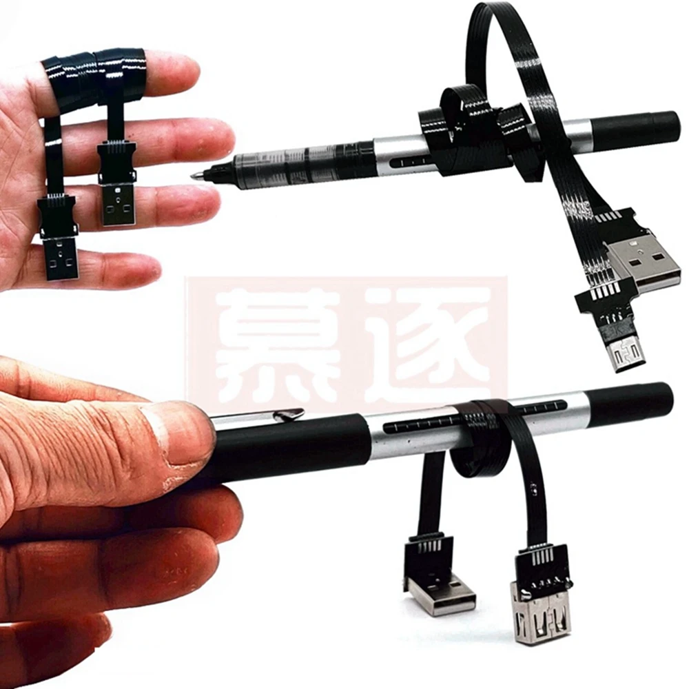 FFC Micro MINI USB FPV Dünne Dünne Flache Weiche flexible FPC ladung Kabel Dokument FPV bürstenlosen monitor cardán de mano