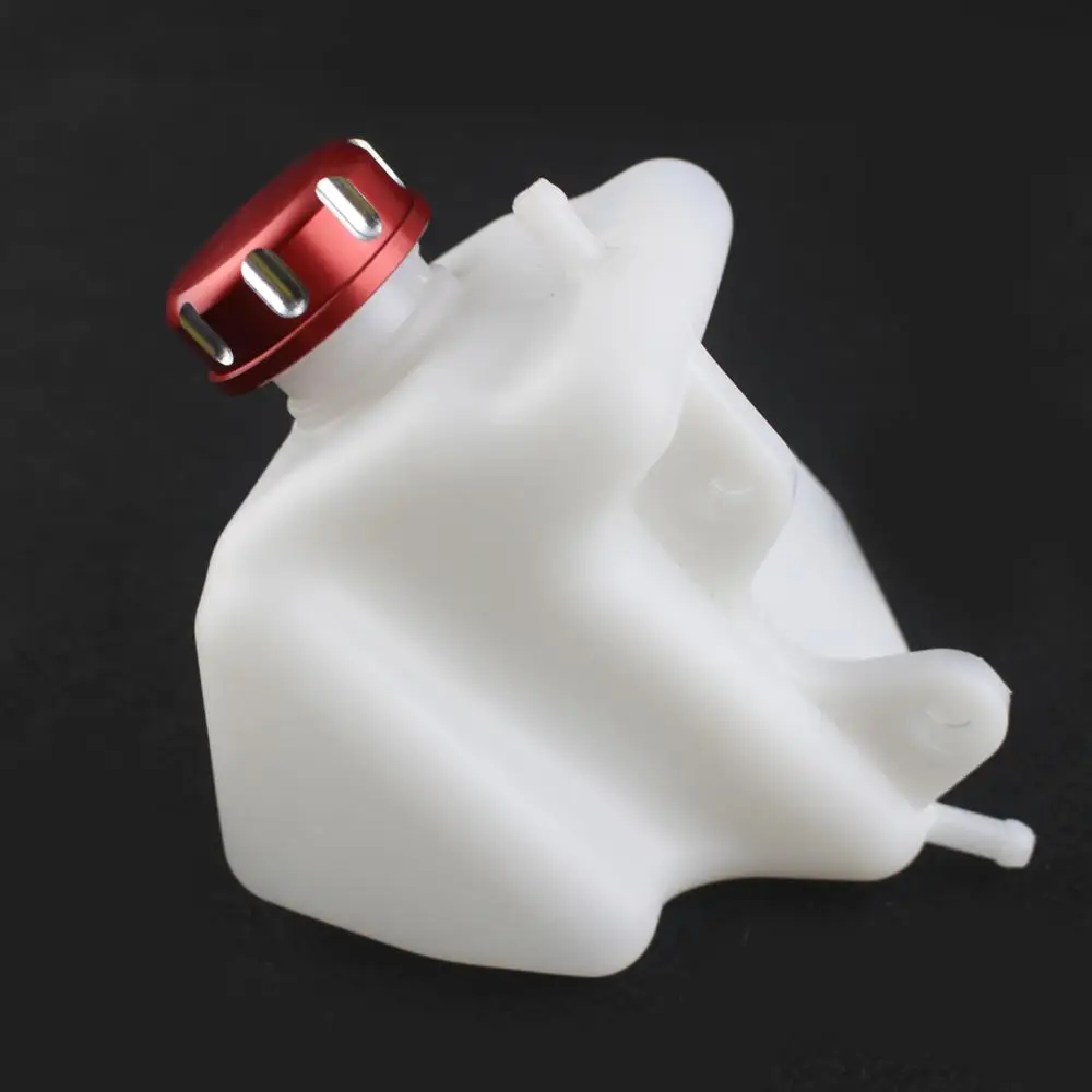 Motorcycle Engine Coolant Reservoir Tank CNC Cap Dirt Bike Radiator Overflow Tank Cooling Water Bottle For Kawasaki KLX250 08-17 image 2
