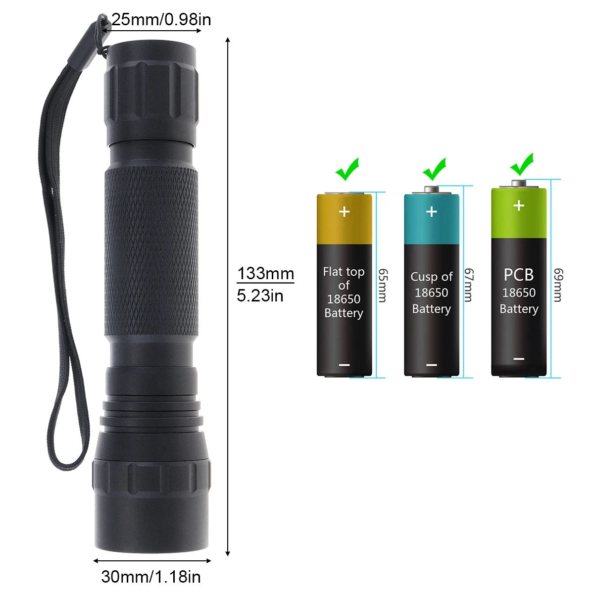 501B UV 395nm 365nm Led Flashlight 10W 1000LM Waterproof UV Light for Money Detector / Pet Stains / Hunting Marker Checker Torch