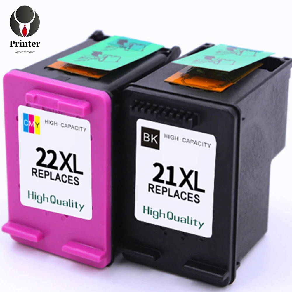 

Printer-Partner ink cartridge 21 22 21xl 22xl compatible for Deskjet 2320 2330 3747 3910 3915 3918 3920 3930 3938 3940 printer