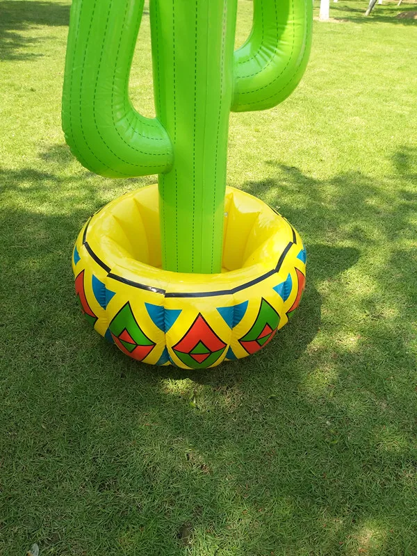 Juguete acuático inflable para escenario, barra de simulación al aire libre, maceta, cubo de hielo para congelador, cubo de hielo de Cactus, 2021