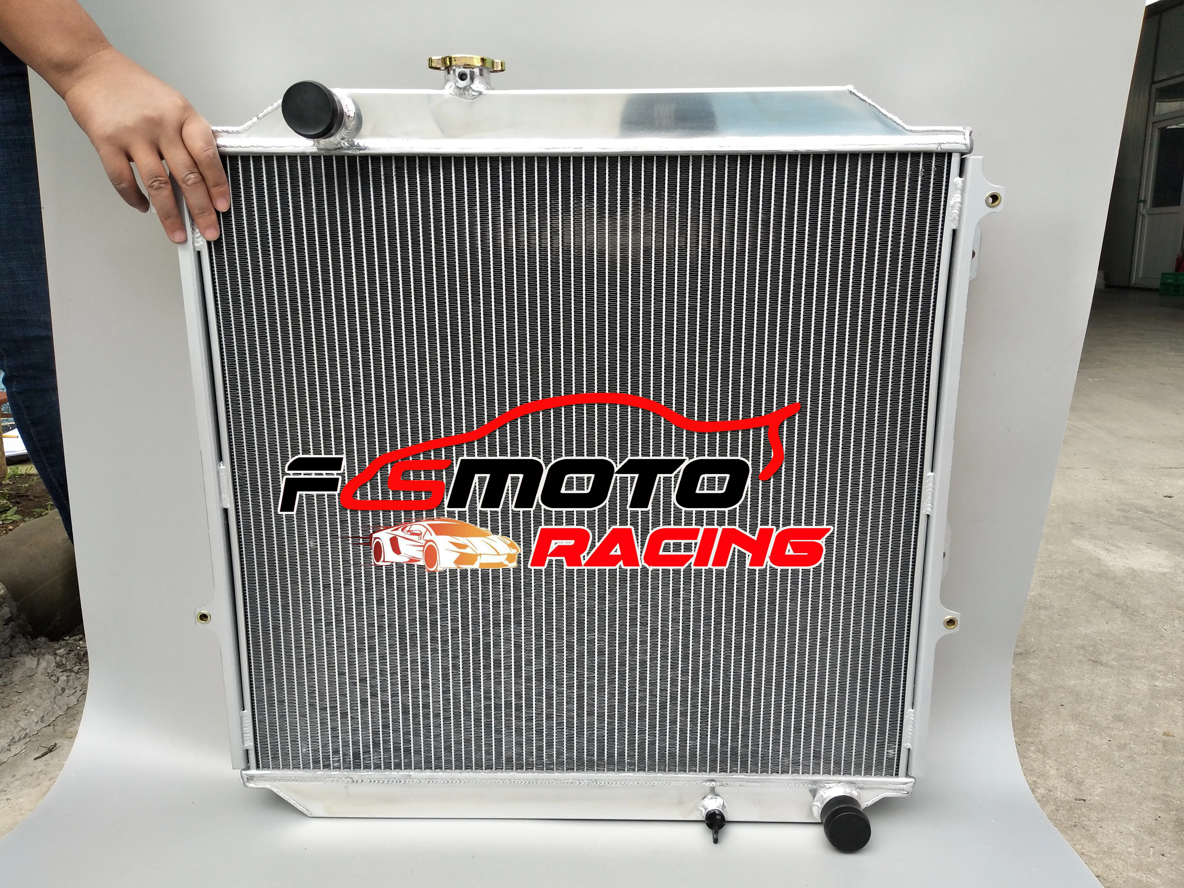 

For hilux kzn185 3.0 diesel 96-02 1996 1997 1998 1999 2000 2001 2002 Aluminum Radiator Water Cooling Intercooler Heatsink