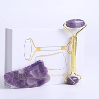 Set de Rodillo de Amatista y Gua Sha