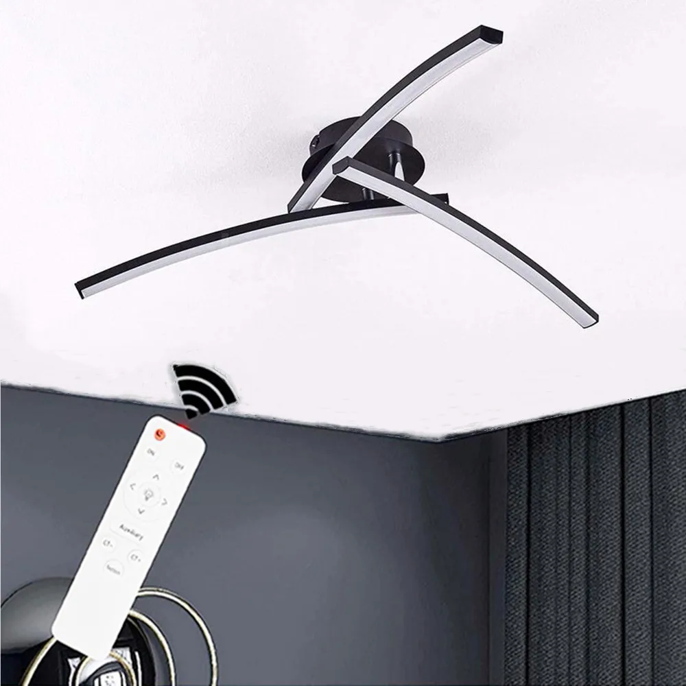 

LED Ceiling Chandelier for Living Room Bedroom Modern Aluminum Waves Ceiling Light Home Lighting Fixture Decorative Ceiling Lamp