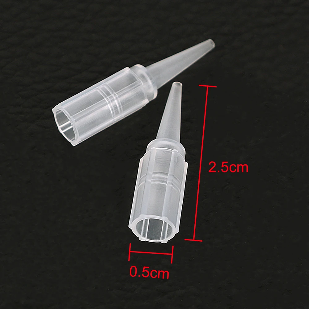 200Pcs 1RT 3RT 5RT  Permanent Makeup Tattoo Tips For Standard Tattoo Nozzle  Eyebrow Lip Tattoo Pen