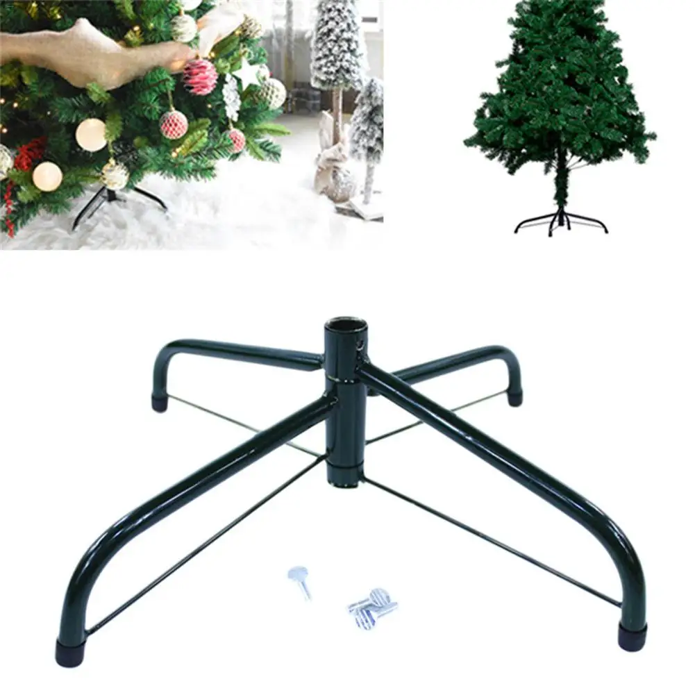 Christmas Tree Stand Christmas Tree Holder Metal Stand Base Rack 4 Feets Christmas Tree Accessories 2020 New Year Home Decor image 2
