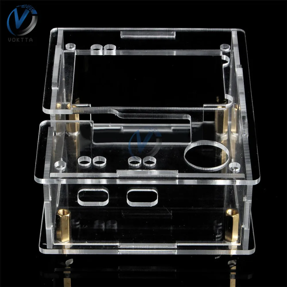 Mega328 Transistor Tester Case Shell Clear Acrylic LCR-T4 M328 Protect Cover DIY Kits Box Holder