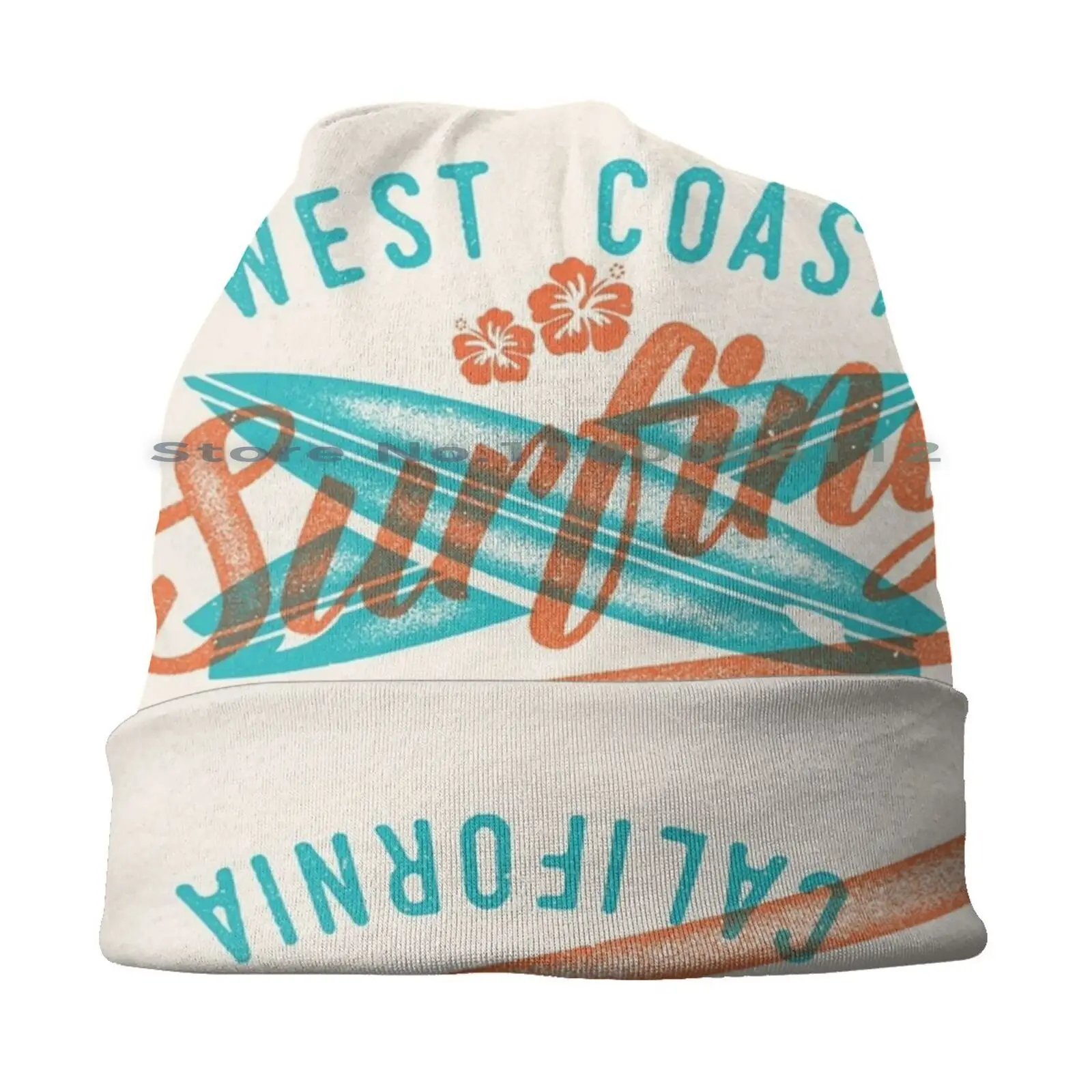 West Coast Surfing California Bucket Hat Sun Cap Surfing California Socal West Coast Surfboard Hibiscus Sandityche San Diego