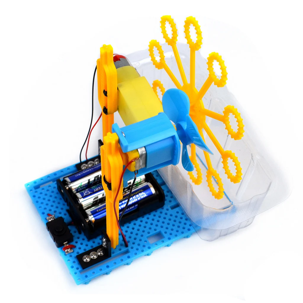 Kinderen Educatief Diy Automatische Bubble Machine Science Experiment Kits Educatief Speelgoed