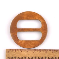 Wooden Round Ring Belt Buckle For Clothes Bag Accessories Apparel Garment Ornament Handmade DIY Accessories Windcoat Decor m2591 3