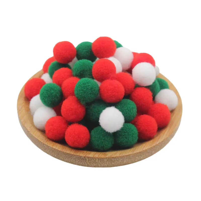 100Pcs Kindergarten Children Handmade DIY Creative Art Production Materials Festive Party Supplies Puzzle Toys Color Plush Ball