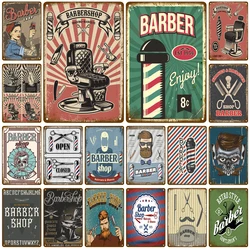 Barber Shop Retro Pub Bar Decoration Tin Sign Shabby Chic Home Decor Plaque Metal Sign Wall Poster Vintage Decor Art Vintage