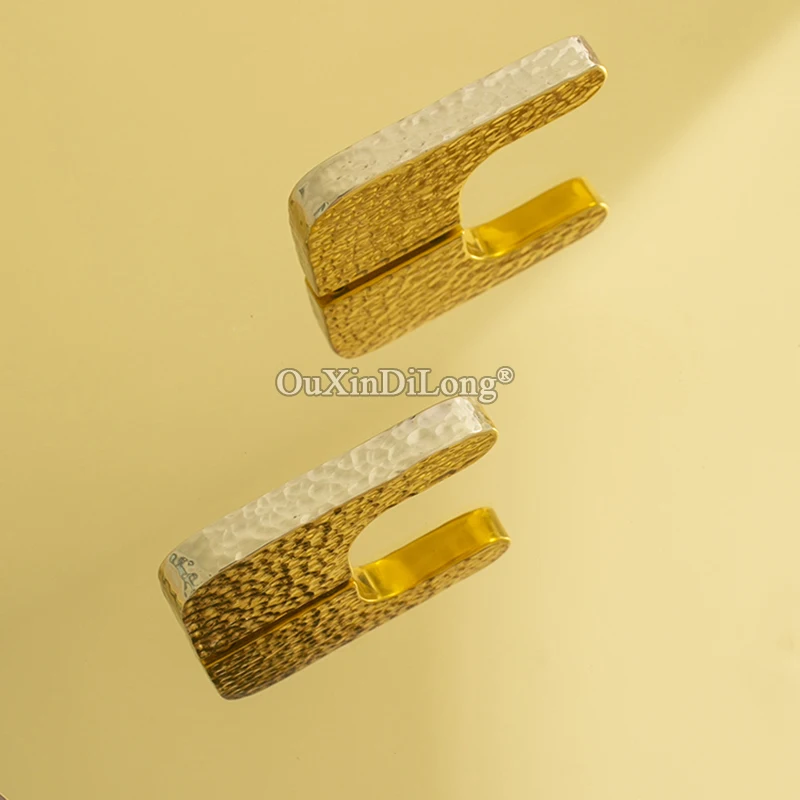 HOT 4PCS Pure Brass Gold Hammer Furniture Handles Drawer Pulls Cupboard Wardrobe Kitchen Wine TV Cabinet Pulls Handles and Knobs