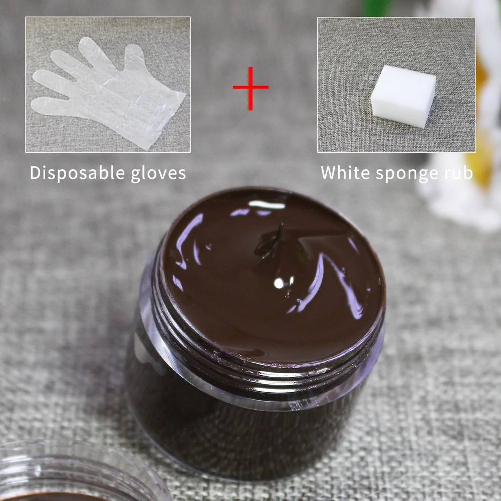 Leather Paint Shoe Cream Coloring for Bag Sofa Car Seat Scratch 30ml Brown Leather Dye Repair Restoration Color Change Paint