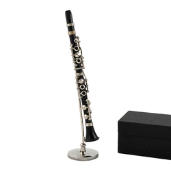 Miniature Alloy Clarinet Model Mini Musical Instrument 1/12 Dollhouse ob11 1/6 Action Figure Accessories bjd Decoration Gift