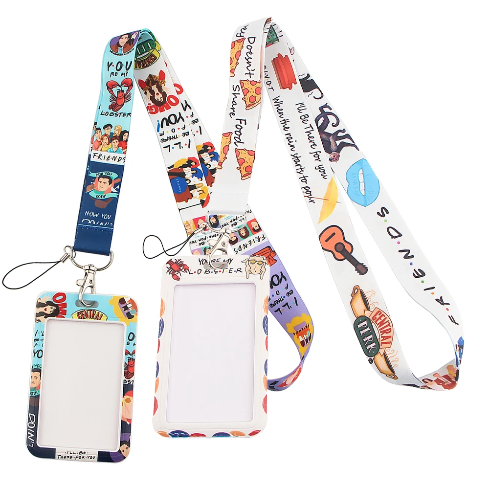 YL150 New Fashion Friends TV Show Lanyard for Bus Credit Bank Card ID Badge Holder Keychain Key Ring Accessories Fans Gifts