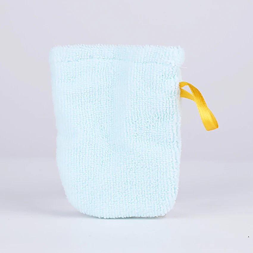 1pc luvas removedor de maquiagem de microfibra macio viagem luvas de limpeza facial toalha, banho de chuveiro luva de limpeza limpador de cuidados com a pele ferramenta