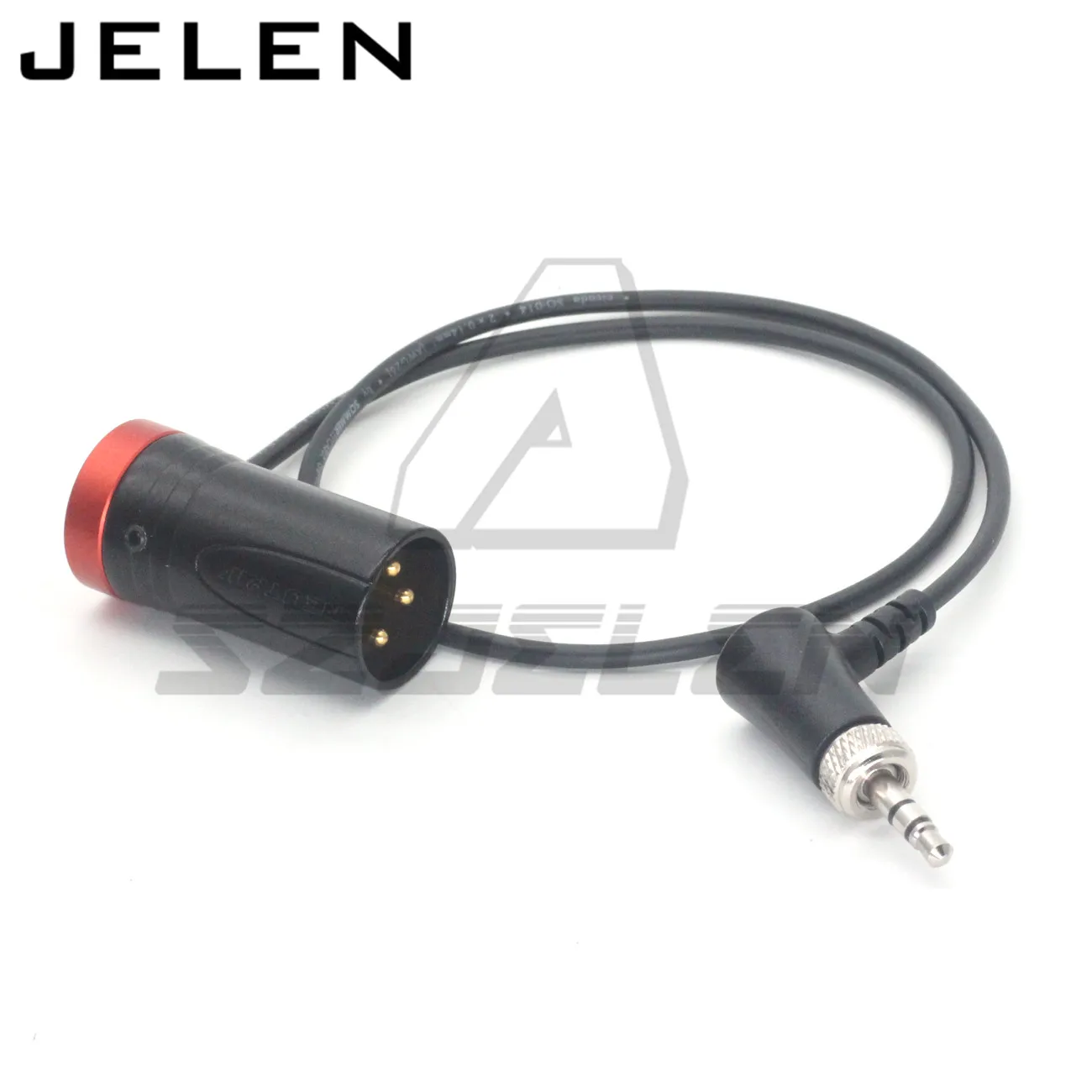 Low-Profile XLR NEUTRIK 3pin XLR male to 3.5 Audio elbow with lock for Sennheiser ,Sony D11 Headphone return audio cable