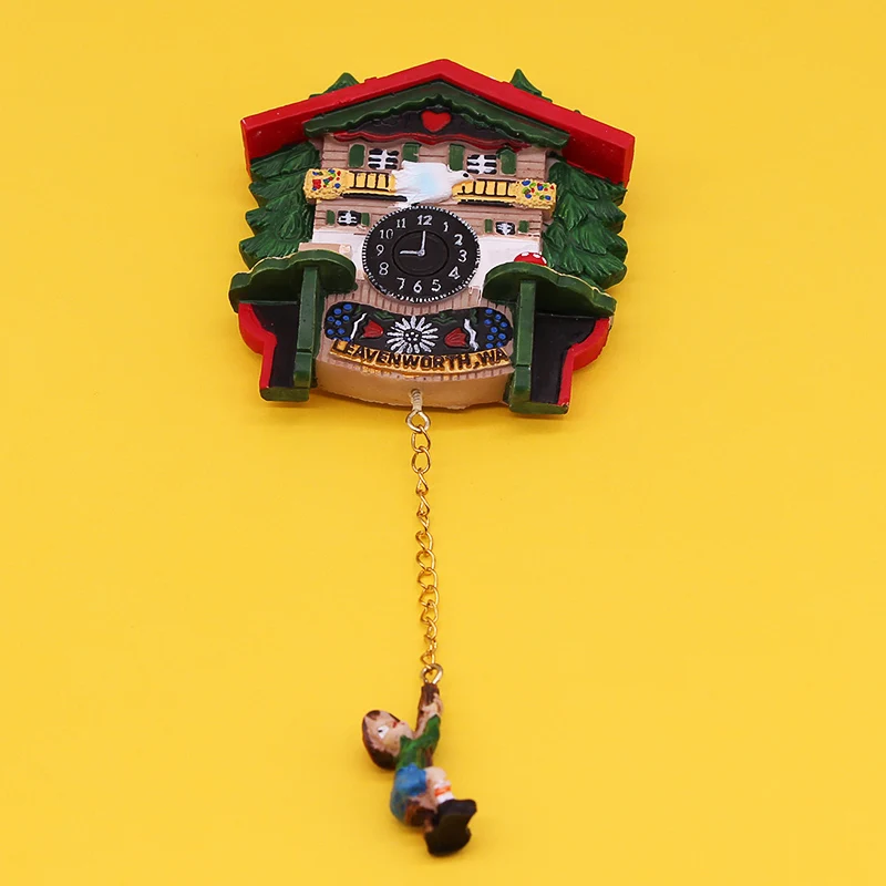 Large size German cuckoo clock magnetic refrigerator magnets collection tourist souvenirs decorative magnets kitchen decoration