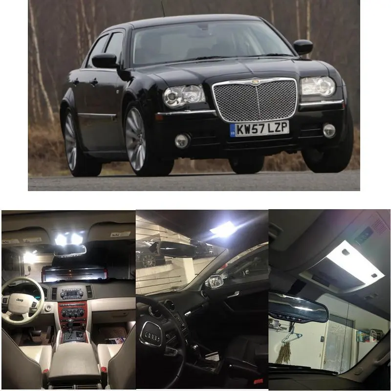 

15x LED interior lighting complete set For Chrysler 300C facelift reading light rear lights error free