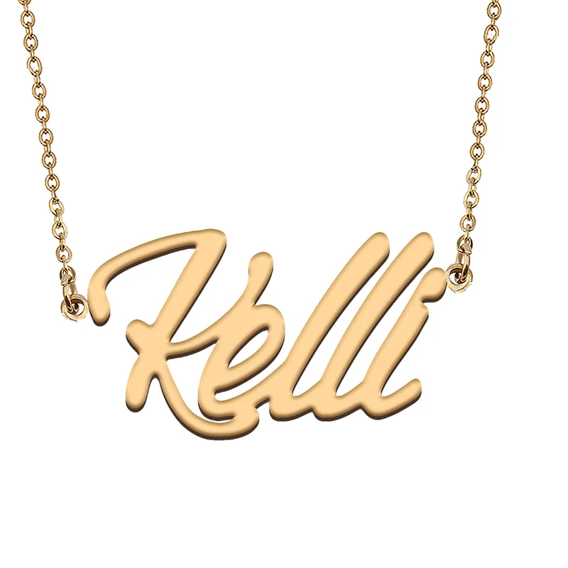 

Kelli Custom Name Necklace Customized Pendant Choker Personalized Jewelry Gift for Women Girls Friend Christmas Present