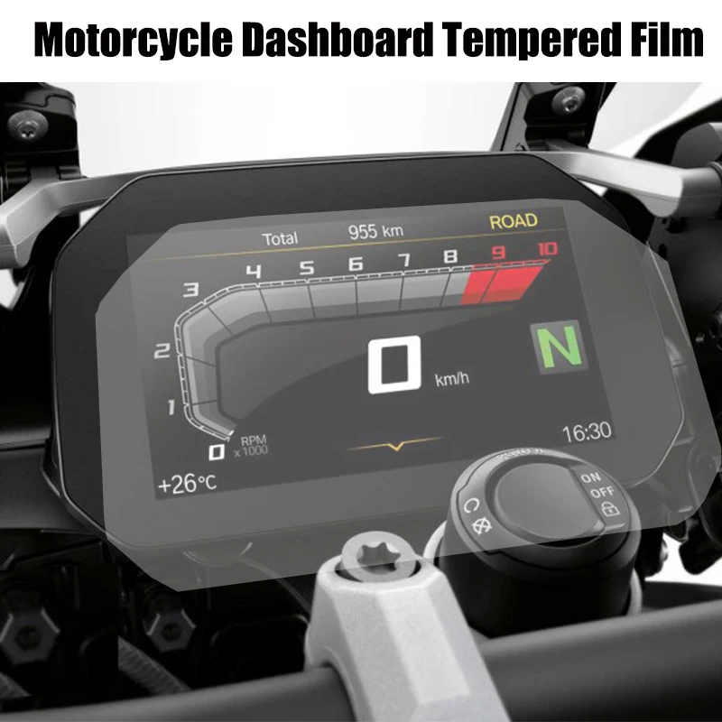 HD Tempered Glass Film For BMW R1200GS R1250GS / Adventure 2018-on C400X 2019 2020 F900R/XR S1000RR/XR F750GS F850GS & Adventure