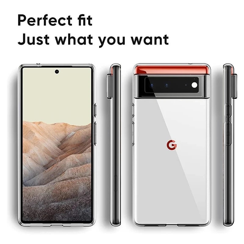 Ultra Thin Clear Soft TPU Transparent Cover For Google Pixel 8A 8 7A 7 6 Pro 6A 5A 5 4A 4 XL Soft Transparent TPU Phone Case