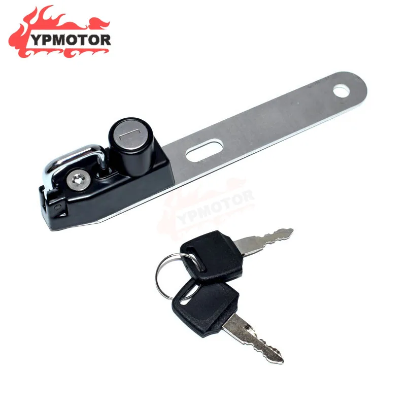 Abrazadera de barra de acero trasera para motocicleta, cerradura de seguridad antirrobo con llave para Honda CB500X CB500F CBR500 Kawasaki MT07 MT-07