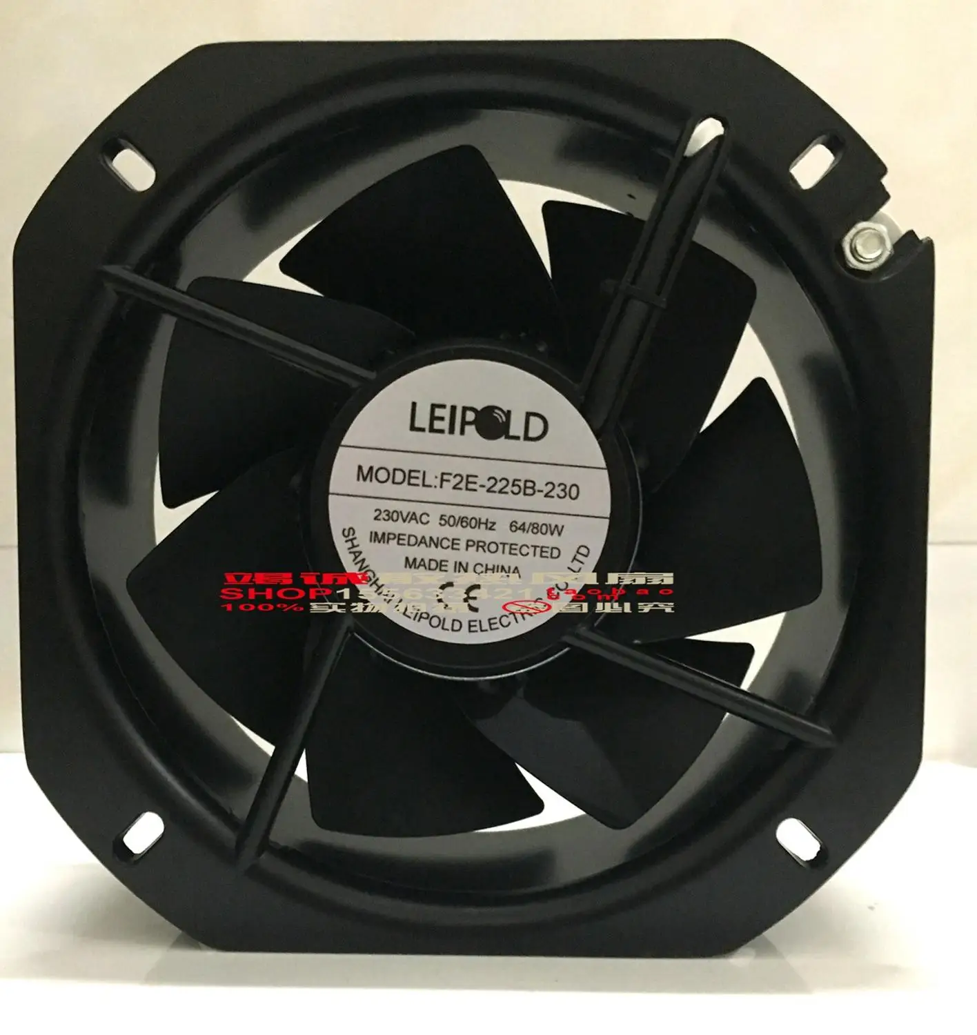 

F2E-225S-230 225*80MM AC230V 80W cabinet inverter cooling fan