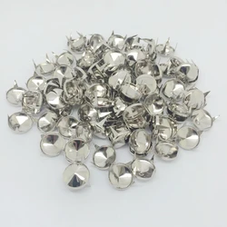 100 Pieces Silver Metal Cone Studs Rivet Spikes Spots Nailheads Leathercraft 12mm