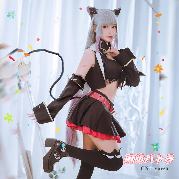 Anime VTuber Hololive Suou Patra Little Demon Dress Party Uniform Outfit Cosplay Costume Women Halloween Free Shipping 2021 New