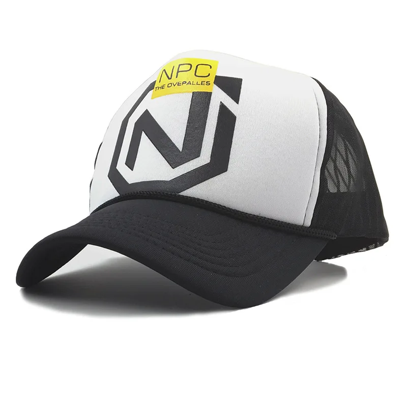 Summer Breathable Printing NPC Unisex Mesh Baseball Caps Men Women Bone Snapback Hats Outdoor Shade Truck Driver Game Bq114