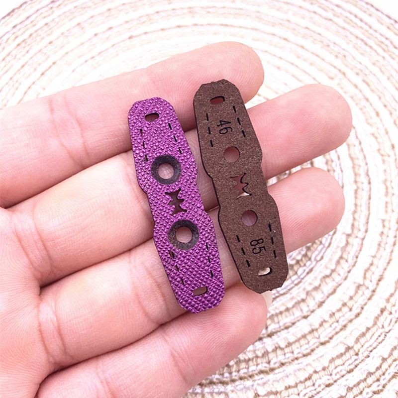 Brand New 20 Pieces/batch 1.8 Mm Suitable for Outdoor Hunting Game Catapults, Thick Purple Microfiber Silencer Leather Pocket