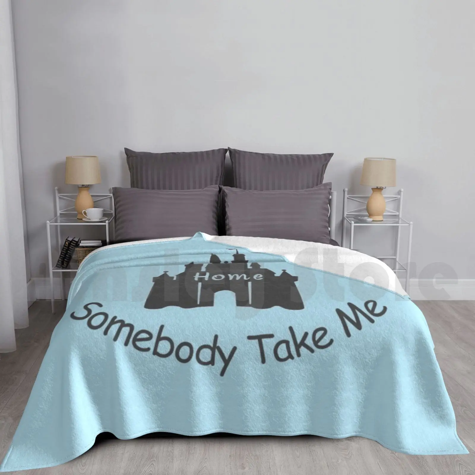 Take Me Home Blanket Super Soft Warm Light Thin Castle Love Mouse Magic Fun Park Home Parks Kingdom Ride