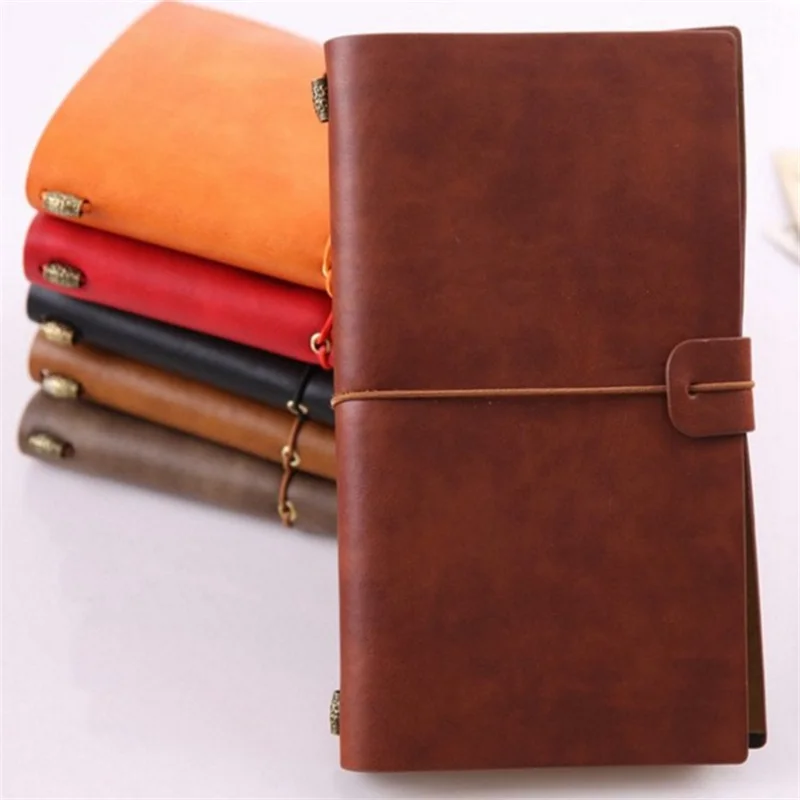 A5 A6 PU Leather Notebook Handmade Vintage Diary Journal Sketchbook Planner TN Travel Notebook Cover