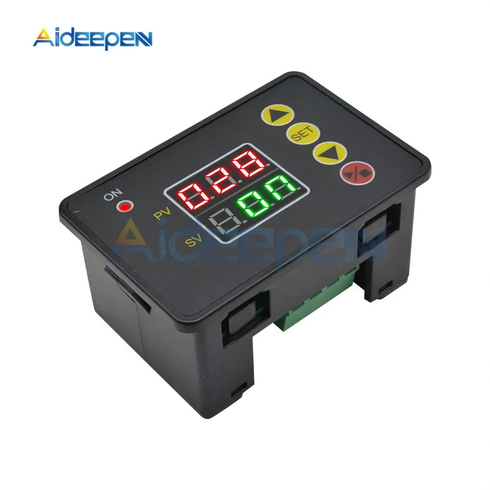 AC 110V 220V 12V 24V Digital Time Delay Relay LED Display Cycle Timer Control Switch Adjustable Timing Relay Time Delay Switch