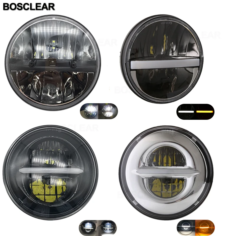 

2x 7inch Led round Headlight Headlamp For Land Rover 90/110 Jeep Wrangler Hummer H1 H2 Toyota Landcruiser Mazda Miata Ford F-150