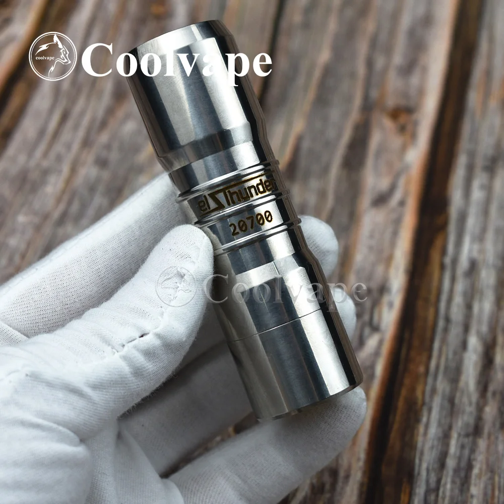 coolvape elthunder mod 18650 20700 battery brass mechanical Mod e cigarette fit 510 thread rda atomizer vape vs vindicator mod