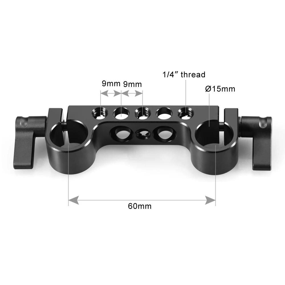 Small Rig Super leggero 15mm Railblock con filettatura Standard 1/4 \