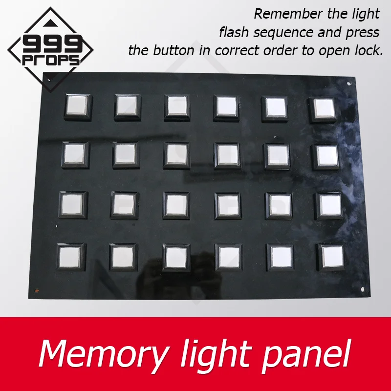 Memory Light Fash Panel For Escape Room Duplicate The Order  of  the buttons lighting up Room Escape Puzzle