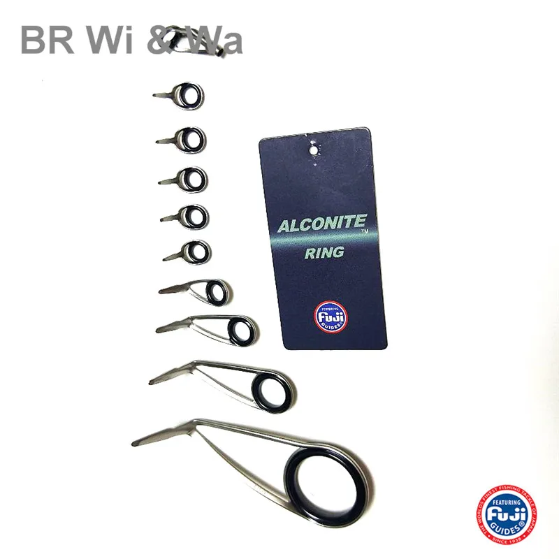 FUJI KL guide Kit Sea Bass Rod Fishing Rod High quality guide Kit Alconite ring guide set one set 10pcs 9.6g