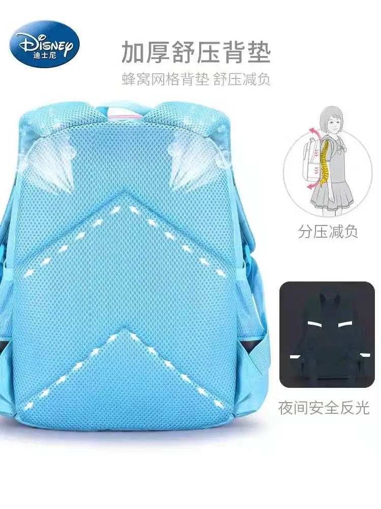 Disney Frozen School Bags for Girls Elsa Anna Olaf Primary Student Kindergarten Backpack Suitable 4-12 Years Kids Large Mochila